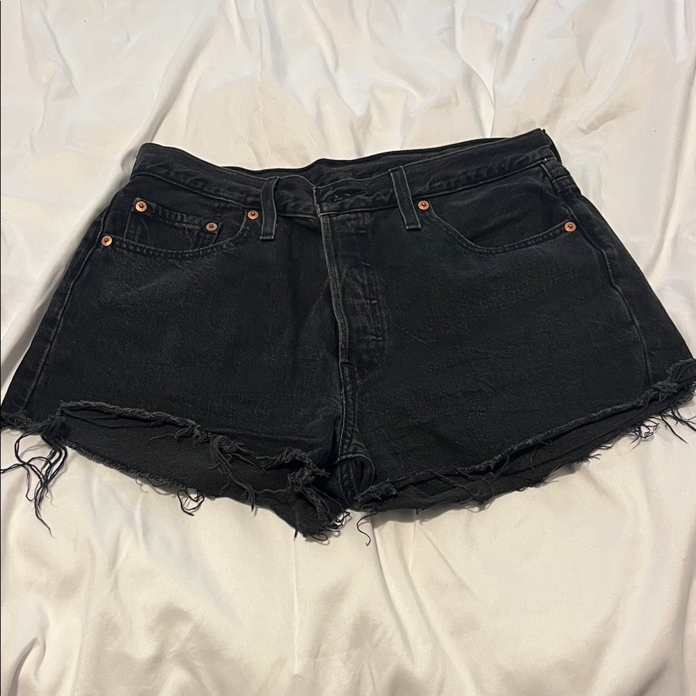 Levis Black Denim Women's Shorts